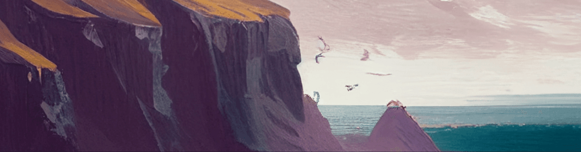 Ocean cliff view